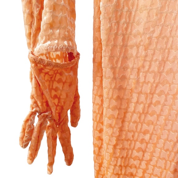 Skims Velvet Stirrup Onesie Logo One-piece Jumpsuit Peach Plus Size 2X New - Picture 9 of 15